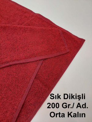 12'li Bordo Kuaför Berber Havlusu 50x90 | Profesyonel Saç Kurutma Havlusu Ekonomik Set (1)