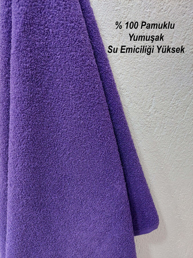 12'li Mor Kuaför Berber Havlusu 50x90 | Profesyonel Saç Havlusu Ekonomik Set - 4