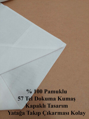 12'li Otel Yastık Kılıfı Beyaz 50x70 cm | Ekonomik Kapaklı Pamuklu Dayanıklı Yastık Kılıfı Seti (1)