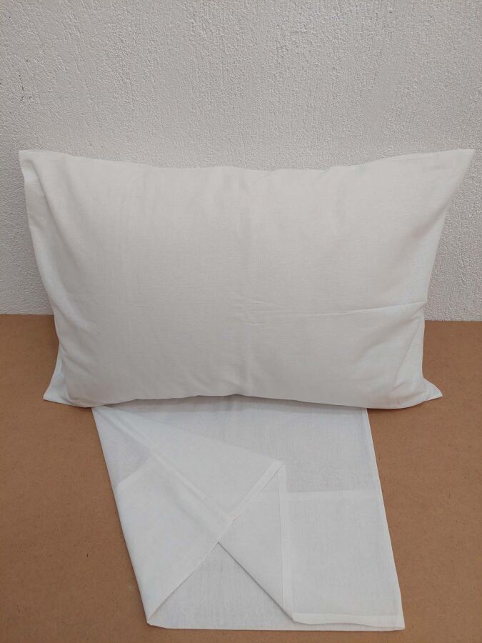 12'li Otel Yastık Kılıfı Beyaz 50x70 cm | Ekonomik Kapaklı Pamuklu Dayanıklı Yastık Kılıfı Seti - 4