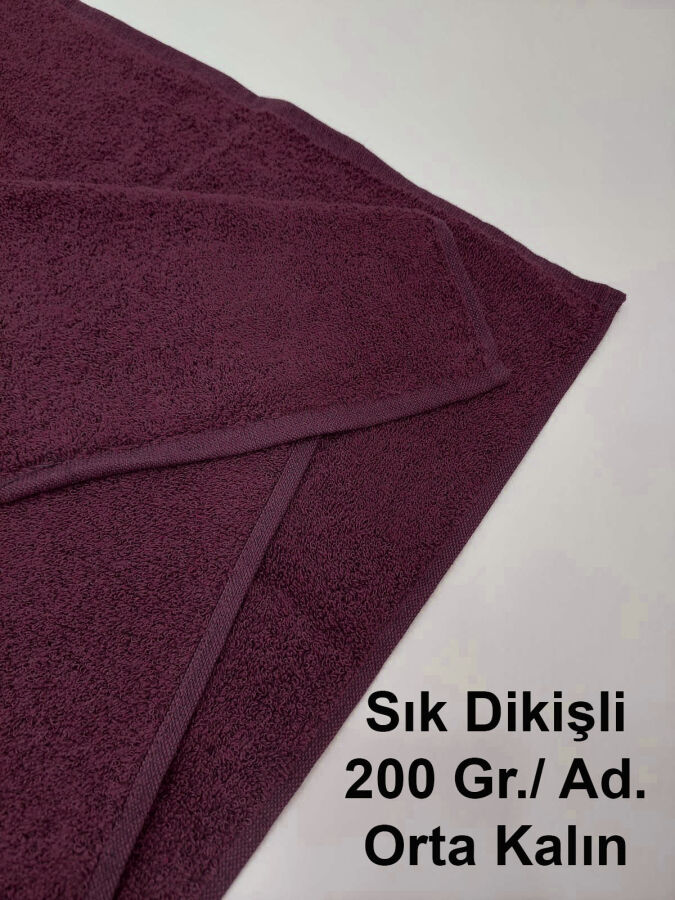 12'li Vişne Berber Havlusu Kuaför Havlusu 50x90 | Profesyonel Saç Kurutma Havlusu Ekonomik Set - 2