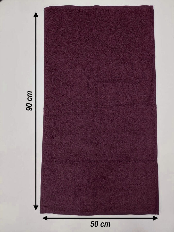 12'li Vişne Berber Havlusu Kuaför Havlusu 50x90 | Profesyonel Saç Kurutma Havlusu Ekonomik Set - 3