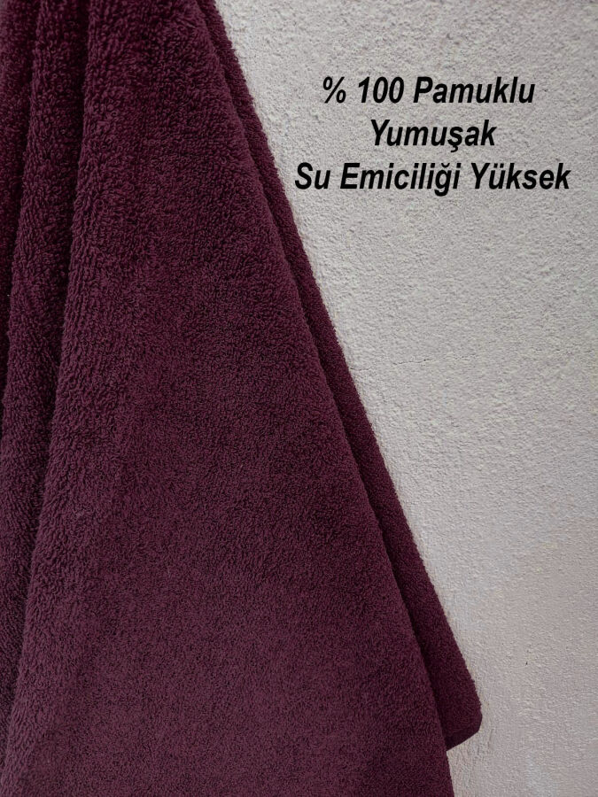 12'li Vişne Berber Havlusu Kuaför Havlusu 50x90 | Profesyonel Saç Kurutma Havlusu Ekonomik Set - 4