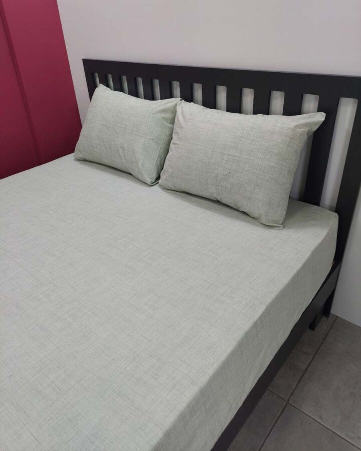 Açık Yeşil Lastikli Çarşaf Seti Çift Kişilik | Komple Lastikli Solmaya Dayanıklı Yüksek Derinlik - 4