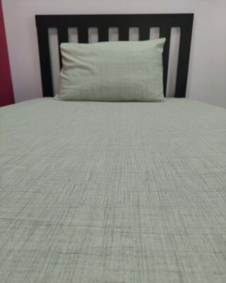 Açık Yeşil Lastikli Çarşaf Seti Tek Kişilik | Kaymaz, Solmaya Dayanıklı  (1)