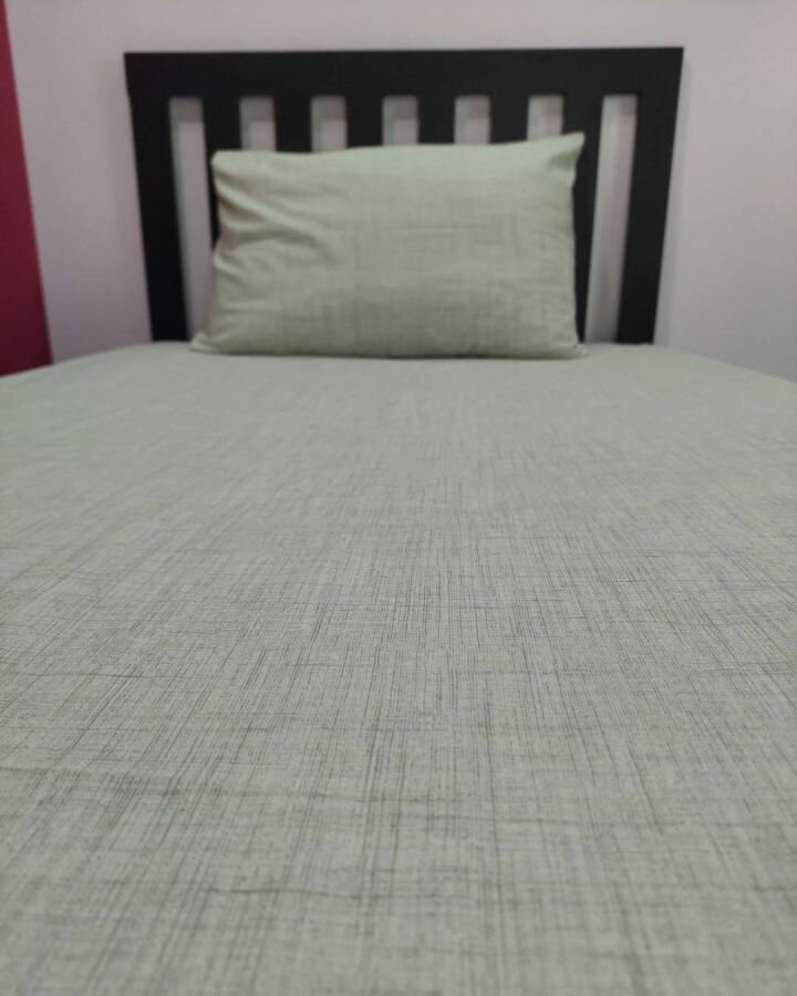 Açık Yeşil Lastikli Çarşaf Seti Tek Kişilik | Kaymaz, Solmaya Dayanıklı  - 2