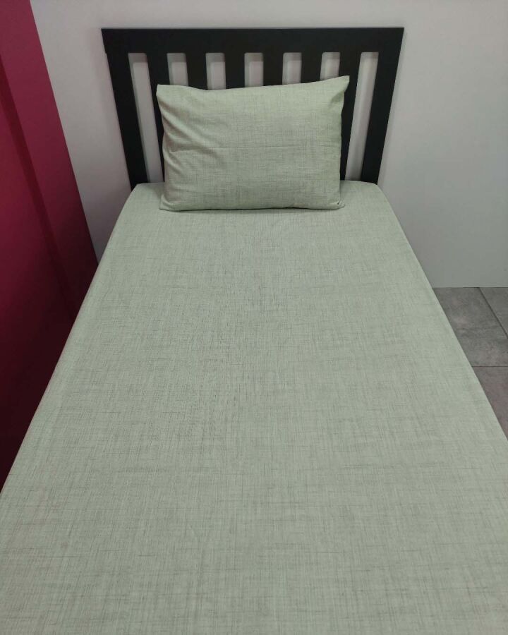 Açık Yeşil Lastikli Çarşaf Seti Tek Kişilik | Kaymaz, Solmaya Dayanıklı  - 5