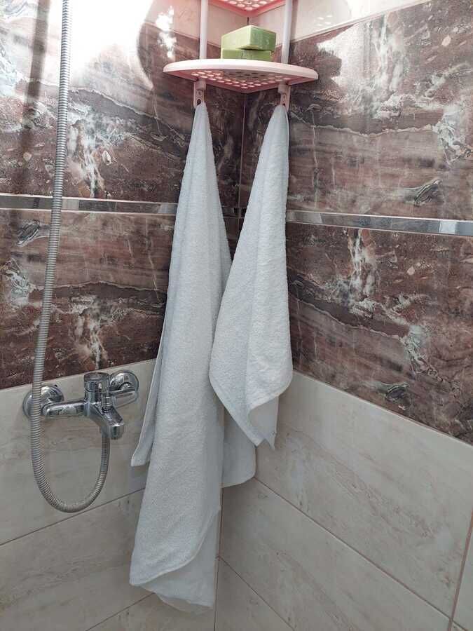 Büyük Boy Banyo Havlu Seti Beyaz 2'li | %100 Pamuklu Yumuşak ve Kalın Vücut ve Baş Havlusu - 3