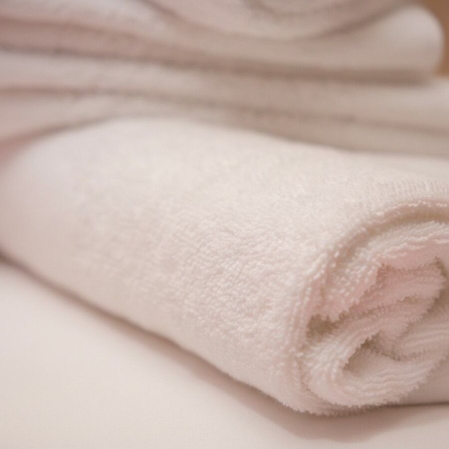 Orta Boy Banyo Havlu Seti Beyaz 2'li | %100 Pamuklu Yumuşak ve Kalın Vücut ve Baş  Havlusu - 3