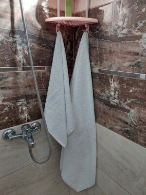 Orta Boy Banyo Havlu Seti Beyaz 2'li | %100 Pamuklu Yumuşak ve Kalın Vücut ve Baş  Havlusu - 4