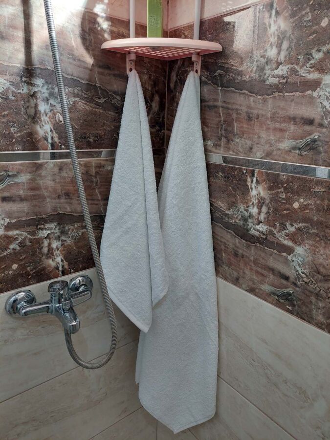 Orta Boy Banyo Havlu Seti Beyaz 2'li | %100 Pamuklu Yumuşak ve Kalın Vücut ve Baş  Havlusu - 4