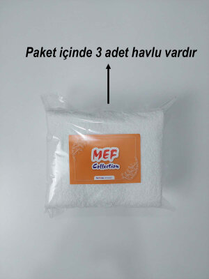 Beyaz Kuaför Havlusu 3'lü Set 50x90 | Berber ve Sporcu Baş Havlusu | Hızlı Kurur - 5