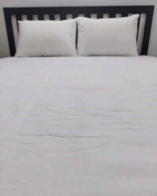 Beyaz Lastikli Çarşaf Seti Çift Kişilik | Komple Lastikli Solmaya Dayanıklı Yüksek Derinlik (1)