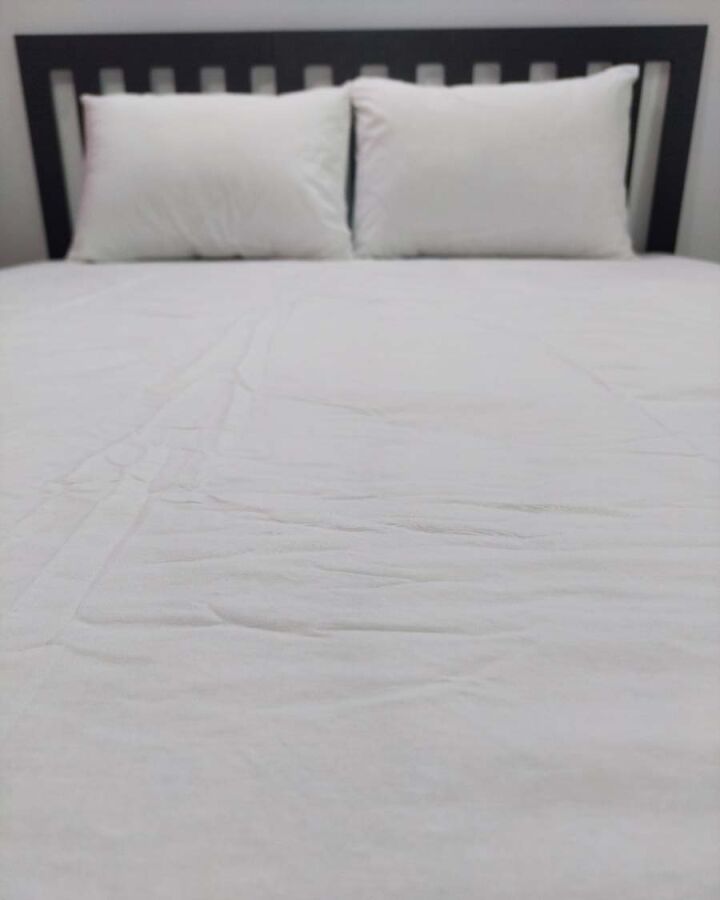 Beyaz Lastikli Çarşaf Seti Çift Kişilik | Komple Lastikli Solmaya Dayanıklı Yüksek Derinlik - 2