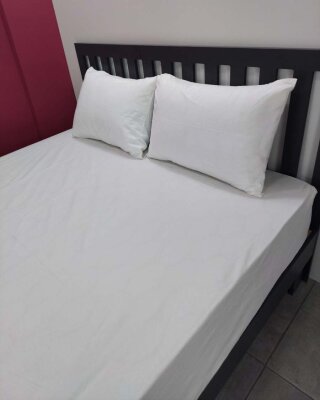 Beyaz Lastikli Çarşaf Seti Çift Kişilik | Komple Lastikli Solmaya Dayanıklı Yüksek Derinlik - 4