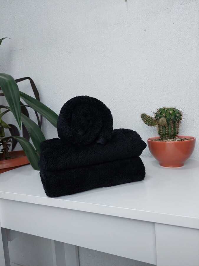Kuaför Havlusu 3'lü Set 50x90 cm | Mikrofiber Boya Tutmaz Kuaför Saç Havlusu - 11