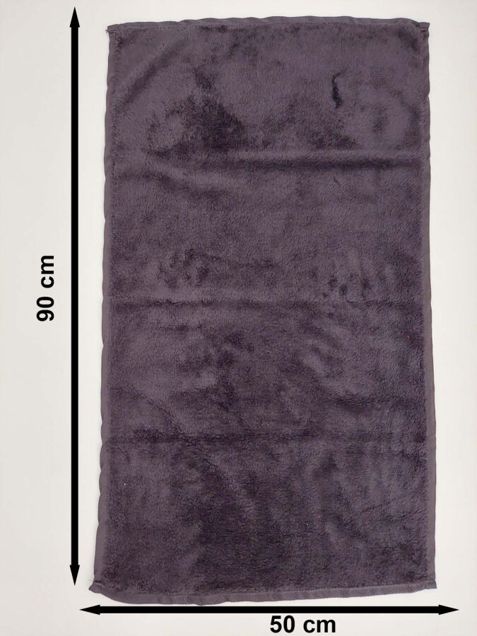 Boya Tutmaz Mikrofiber Kuaför Havlusu 6'lı Siyah 50x90 cm | Saç Açıcıya Dayanıklı - 4