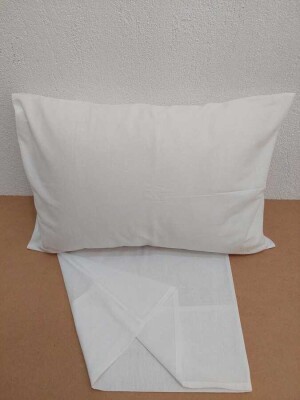 12'li Otel Yastık Kılıfı Beyaz 50x70 cm | Ekonomik Kapaklı Pamuklu Dayanıklı Yastık Kılıfı Seti - 5