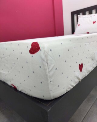 Kalpli Baskılı Lastikli Çarşaf Seti Tek Kişilik | Kaymaz, Solmaya Dayanıklı - 3