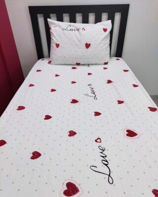 Kalpli Baskılı Lastikli Çarşaf Seti Tek Kişilik | Kaymaz, Solmaya Dayanıklı - 5