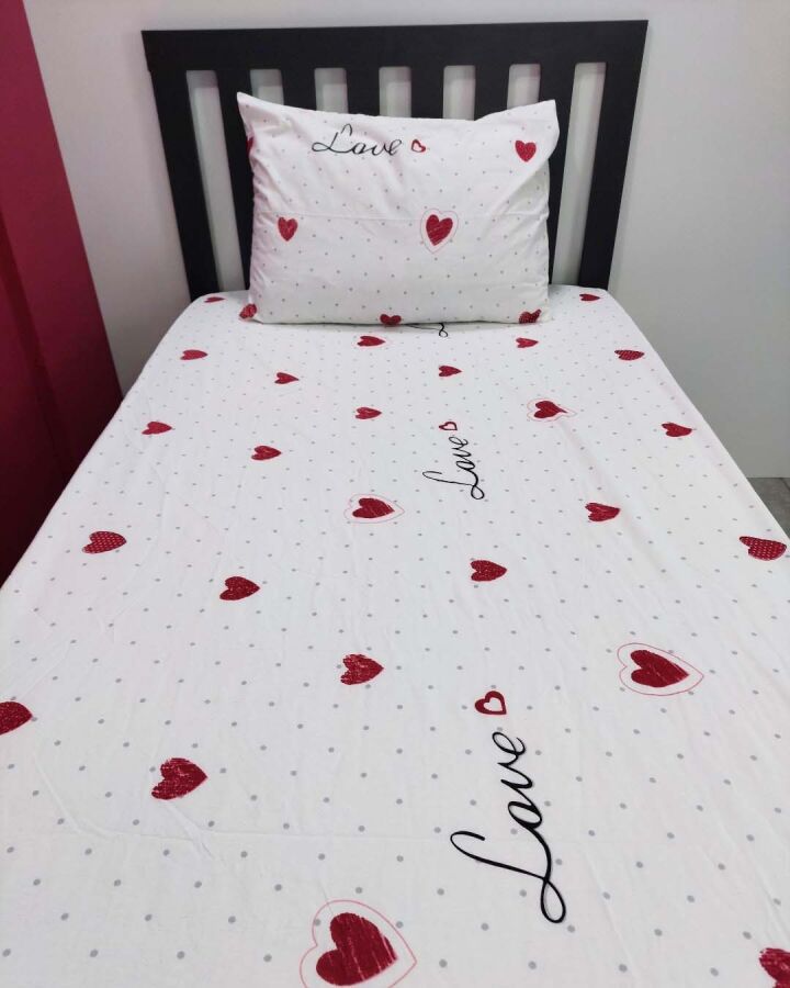 Kalpli Baskılı Lastikli Çarşaf Seti Tek Kişilik | Kaymaz, Solmaya Dayanıklı - 5