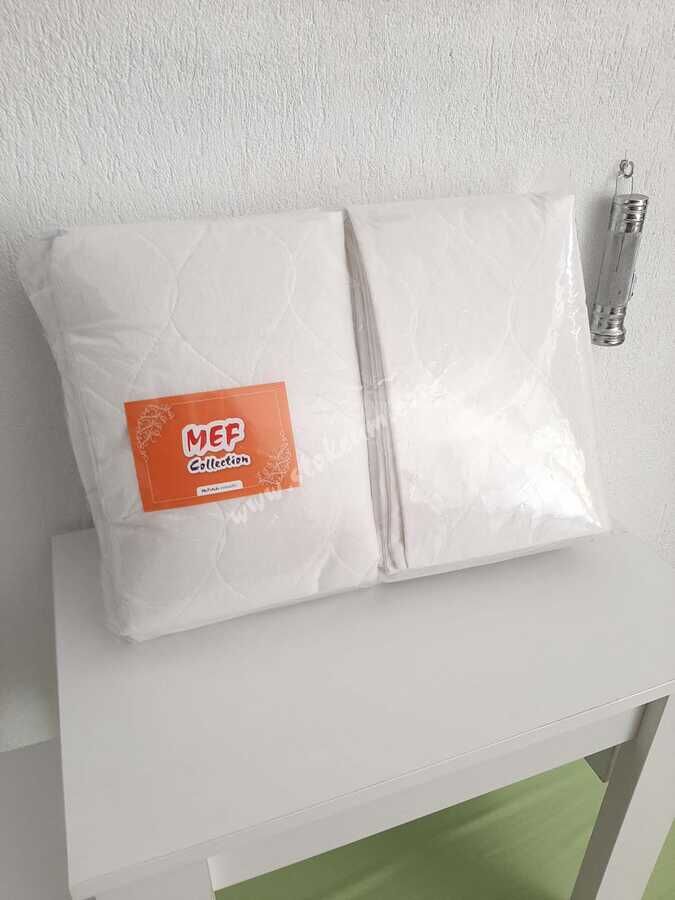 12'li Otel Yastık Koruyucu Alez Beyaz 50x70 cm | Kapitoneli Fermuarlı Hijyenik Kılıf - 3