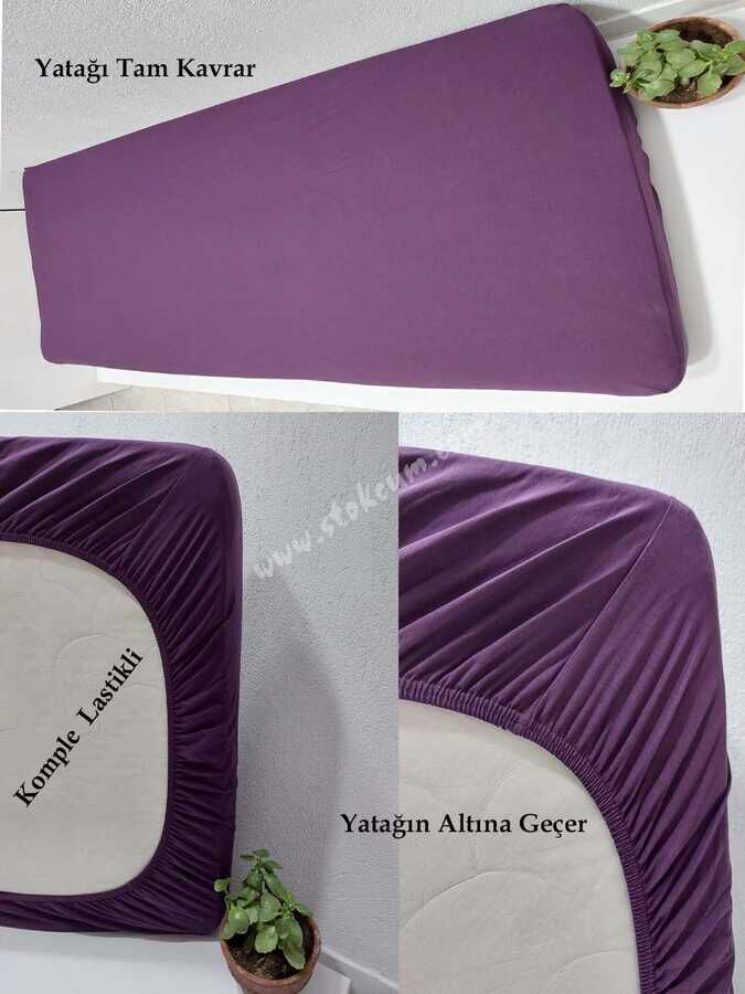 Likralı Lastikli Çarşaf Tek Kişilik - 1