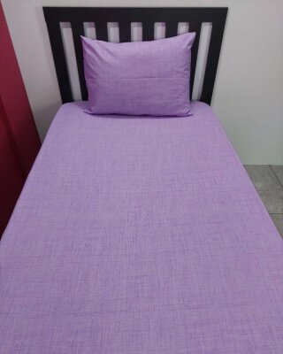 Lila Lastikli Çarşaf Seti Tek Kişilik | Kaymaz, Solmaya Dayanıklı - 5