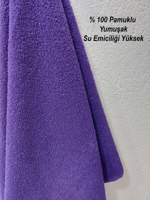 Mor Kuaför Havlusu 3'lü Set 50x90 | Berber ve Sporcu Baş Havlusu | Hızlı Kurur - 4