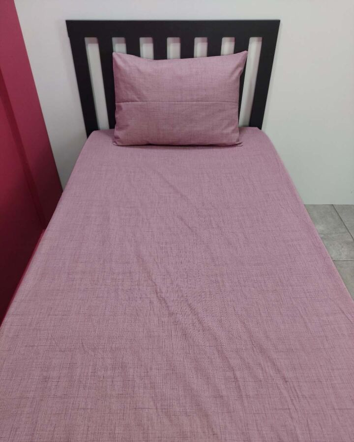 Mürdüm Fırça Lastikli Çarşaf Seti Tek Kişilik | Kaymaz Solmaya Dayanıklı  - 5