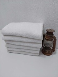 Otel Banyo Havlusu Orta Boy Beyaz 70X140 cm 6 ad. - Thumbnail