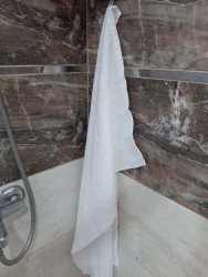 Otel El Yüz Baş Havlusu ( 12 ad. ) Beyaz - Thumbnail
