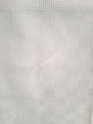 4'lü Otel Pikesi Çift Kişilik Beyaz 200x230 cm | Dama Desenli Pamuklu Dayanıklı Yatak Örtüsü (1)