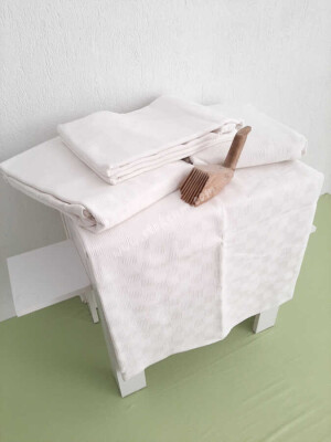 4'lü Otel Pikesi Tek Kişilik Beyaz 160x230 cm | Dama Desenli Pamuklu Dayanıklı Yazlık Pike