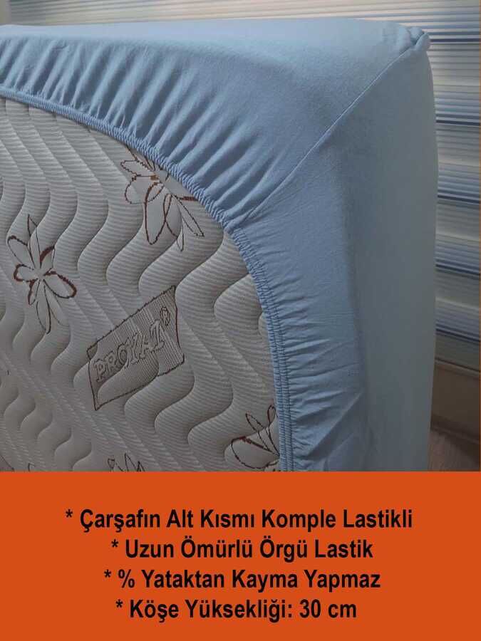 Penye Lastikli Çarşaf Tek Kişilik İhraç Fazlası - 2