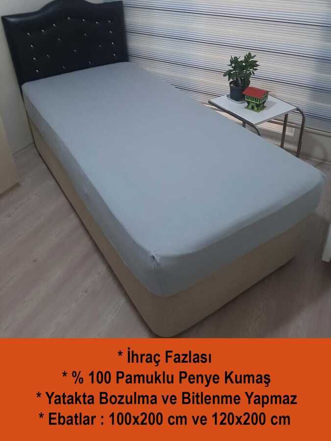 Penye Lastikli Çarşaf Tek Kişilik İhraç Fazlası - 1