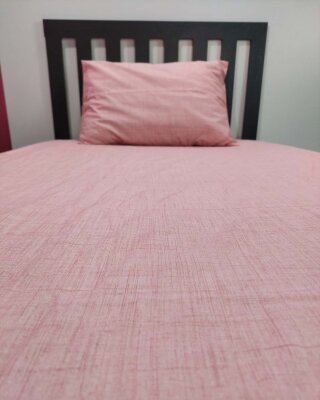 Pudra Lastikli Çarşaf Seti Tek Kişilik | Kaymaz, Solmaya Dayanıklı  (1)