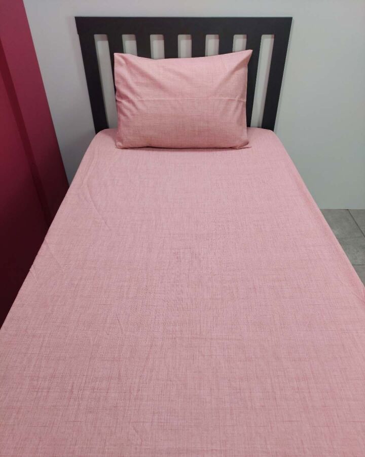 Pudra Lastikli Çarşaf Seti Tek Kişilik | Kaymaz, Solmaya Dayanıklı  - 5