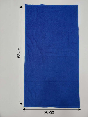 Royal Mavi Kuaför Havlusu 3'lü Set 50x90 | Berber ve Sporcu Baş Havlusu | Hızlı Kurur - 3