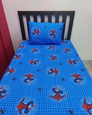 Spiderman Baskılı Lastikli Çarşaf Seti Tek Kişilik | Kaymaz, Solmaya Dayanıklı - 5