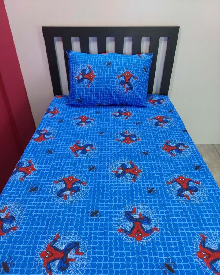 Spiderman Baskılı Lastikli Çarşaf Seti Tek Kişilik | Kaymaz, Solmaya Dayanıklı - 5
