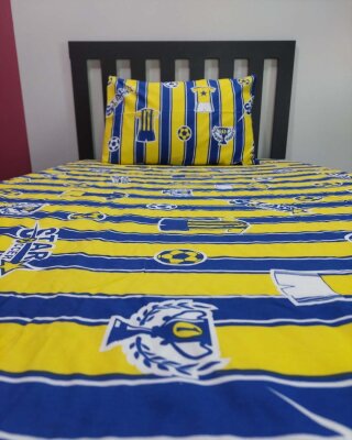 Takım Fb Baskılı Lastikli Çarşaf Seti Tek Kişilik | Kaymaz, Solmaya Dayanıklı (1)