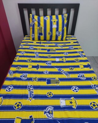 Takım Fb Baskılı Lastikli Çarşaf Seti Tek Kişilik | Kaymaz, Solmaya Dayanıklı - 5