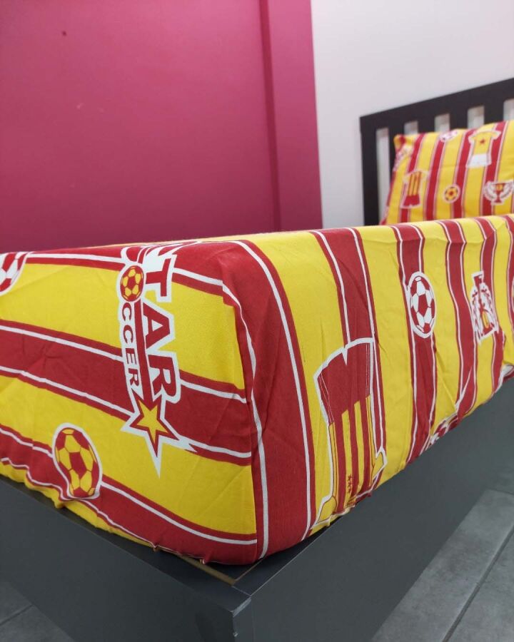 Takım Gs Baskılı Lastikli Çarşaf Seti Tek Kişilik | Kaymaz, Solmaya Dayanıklı - 3