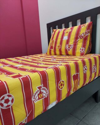 Takım Gs Baskılı Lastikli Çarşaf Seti Tek Kişilik | Kaymaz, Solmaya Dayanıklı - 4