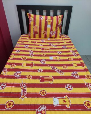 Takım Gs Baskılı Lastikli Çarşaf Seti Tek Kişilik | Kaymaz, Solmaya Dayanıklı - 5