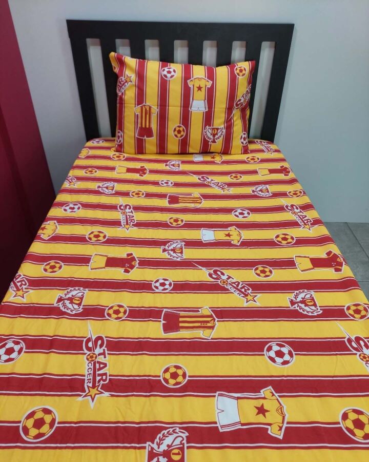 Takım Gs Baskılı Lastikli Çarşaf Seti Tek Kişilik | Kaymaz, Solmaya Dayanıklı - 5