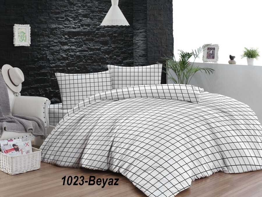 Çift Kişilik Nevresim Takımı 200x220 cm | Pamuklu Basic Yatak Örtüsü Seti - 2
