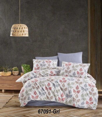 Çift Kişilik Nevresim Takımı 200x220 cm | Pamuklu Basic Yatak Örtüsü Seti - 4