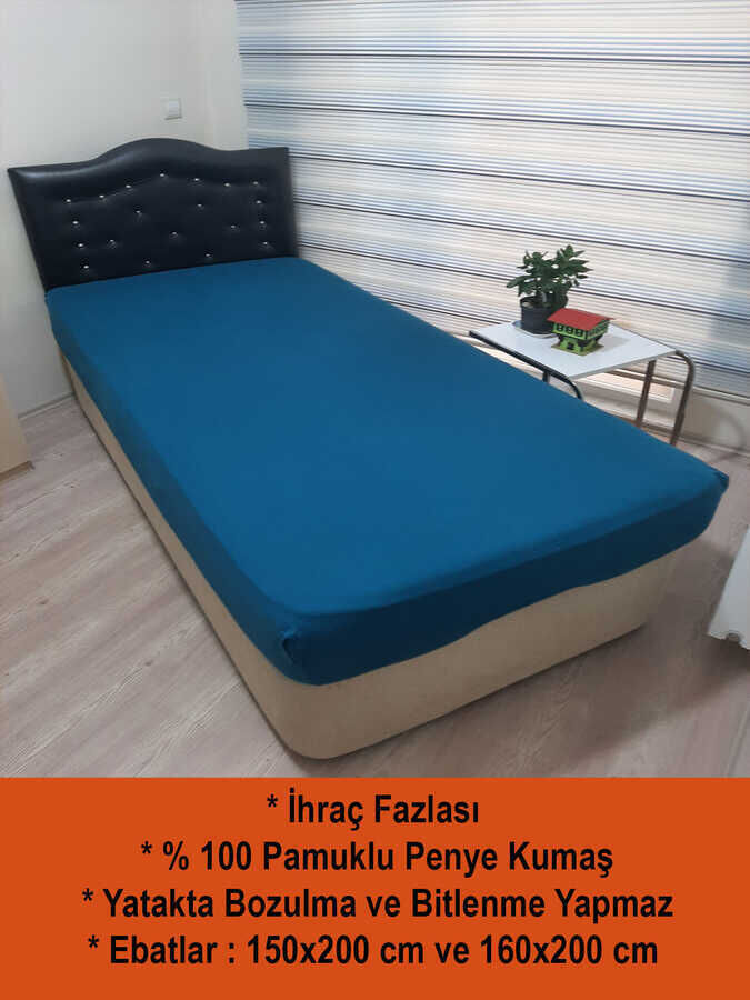 Penye Lastikli Çarşaf Çift Kişilik İhraç Fazlası - 1